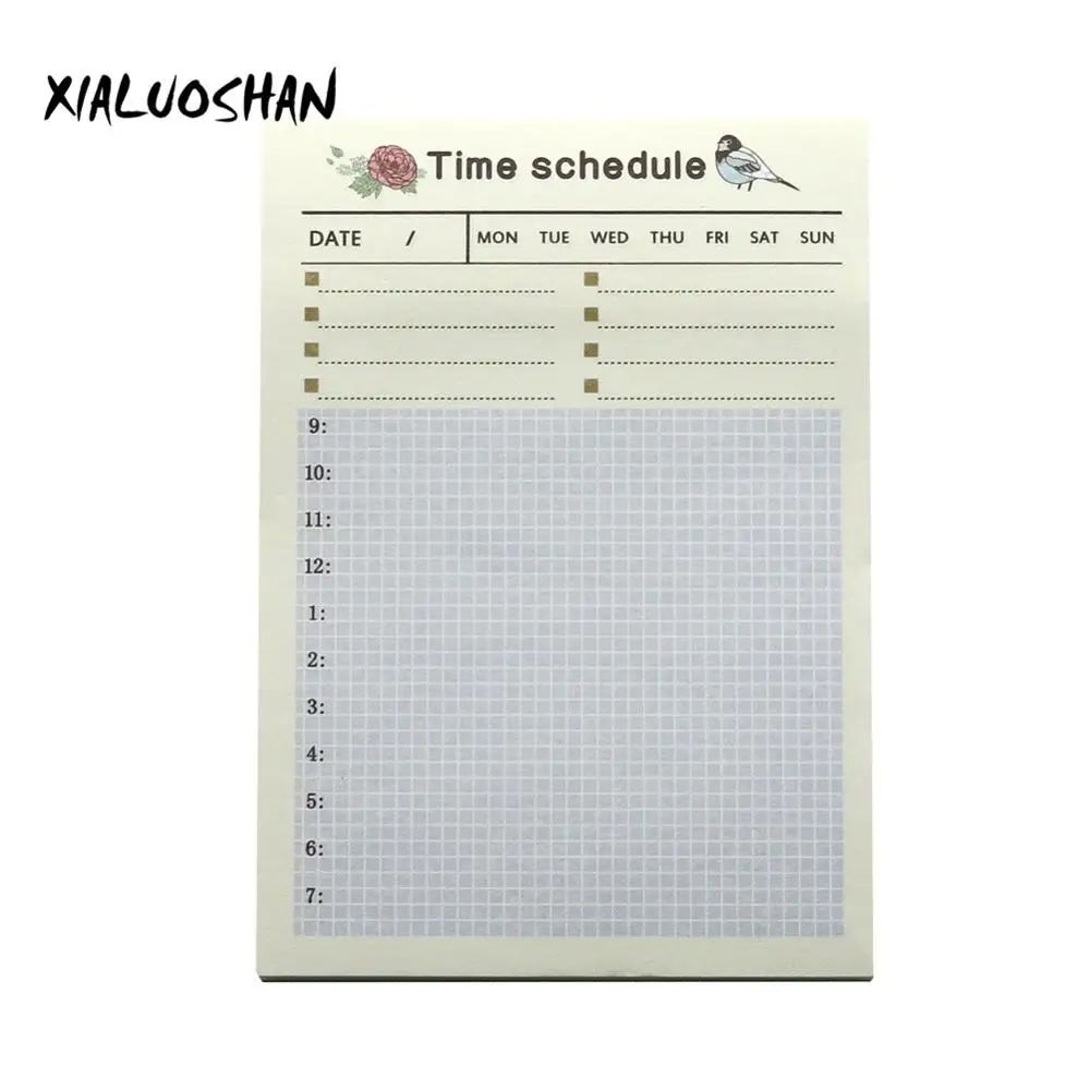 Daily plan Корея и Япония стикер с рисунком из мультфильма Post-it notes Memo N times post memorandum Mini note paper изысканные канцелярские принадлежности - Цвет: Daily plan