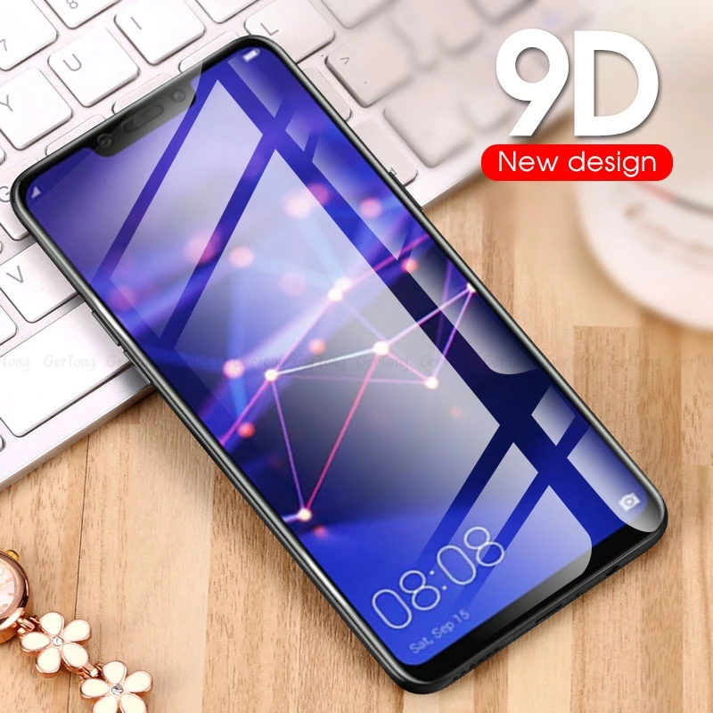 9D полное покрытие закаленное стекло для Huawei Honor 9 10 Lite 8X View 20 i защита экрана Nova 3e P 30