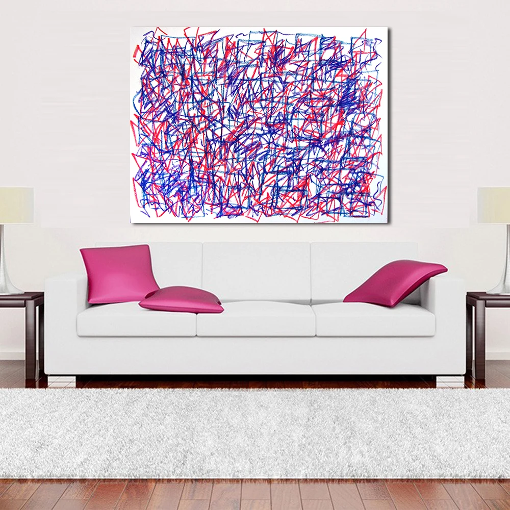 JQHYART абстрактная Гостиная Современная Настенная живопись картина домашний декор