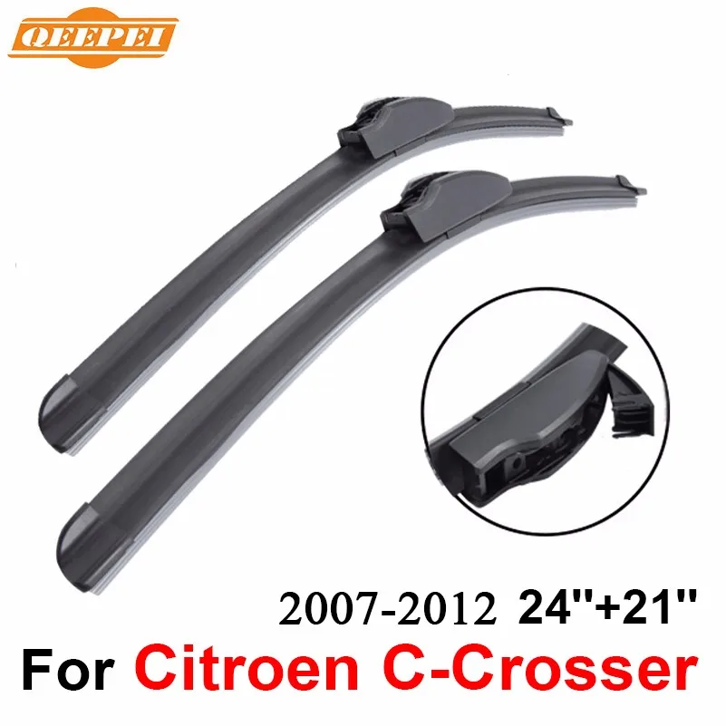 QEEPEI Передняя и задняя Щетка стеклоочистителя Без Рычага для Citroen C-Crosser 2007-2012