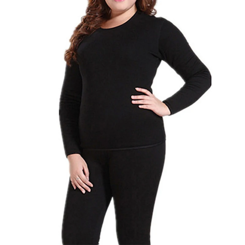 

New Arrivals Winter Warm Women's Thermal Fleece Underwear Set Ultra-thin Loose Soft Breatnable Long Johns Female Clothing
