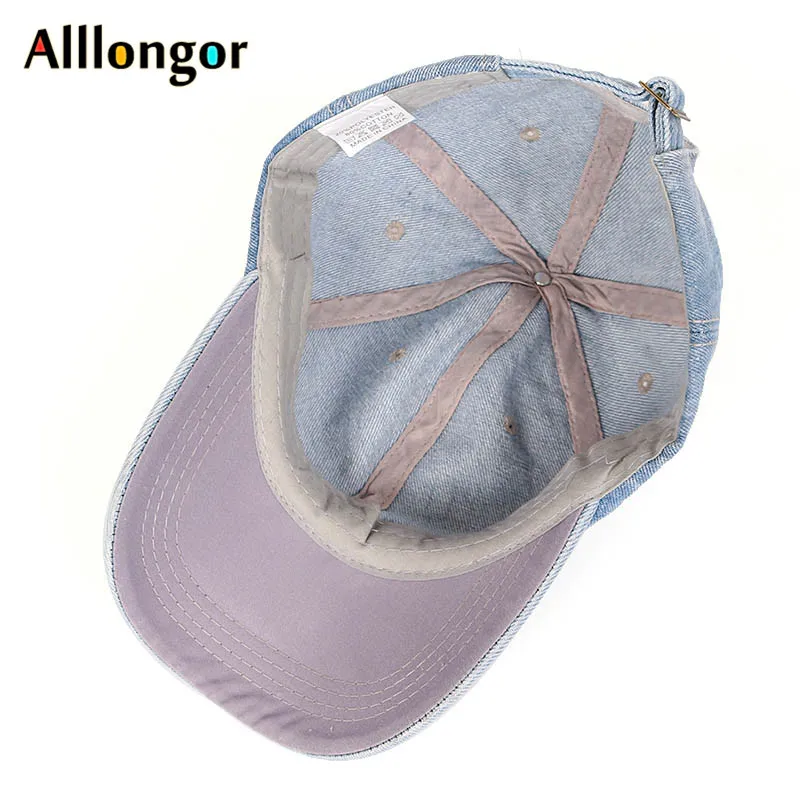 Кепка бейсболка Мужская/женская джинсовая модная в стиле хип хоп уличная одежда