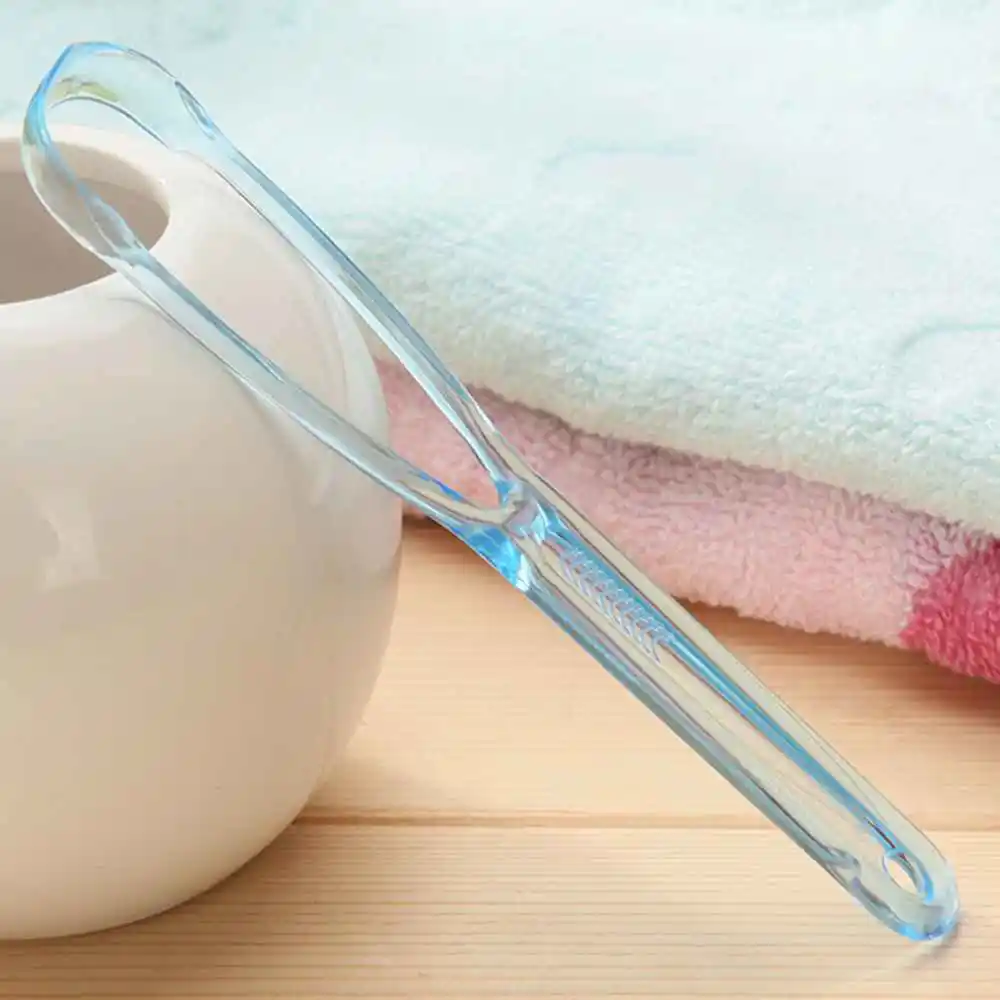 Пластиковый скребок для языка щетка чистки гигиена полости рта уход за полостью