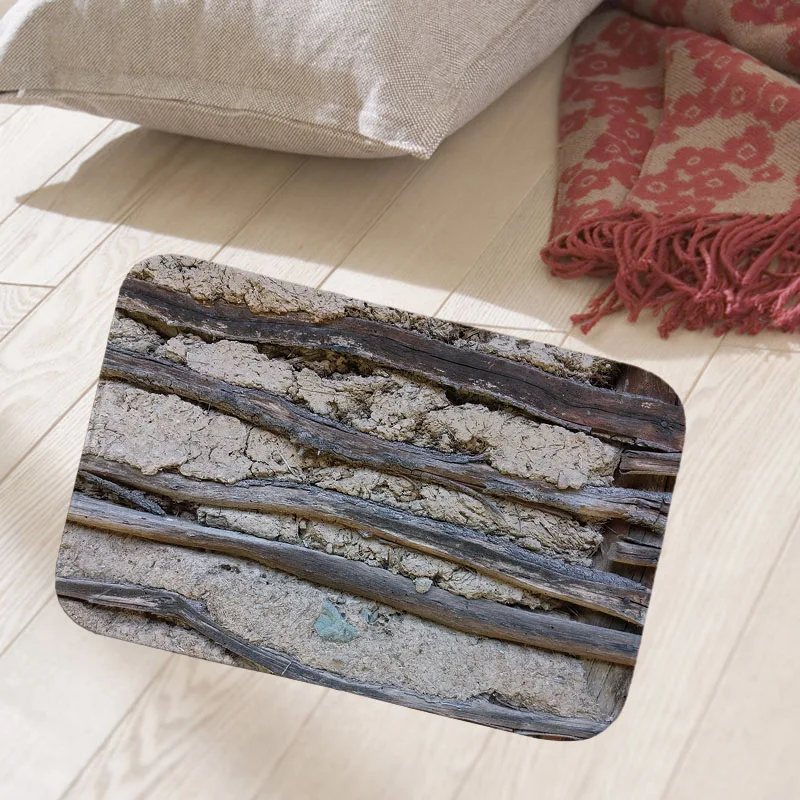 qx 243 40x60cm floor mat hallway doormat suede Welcome entrance door mat anti-slip water Water absorption carpet Koala horse cow print - Цвет: qx 243