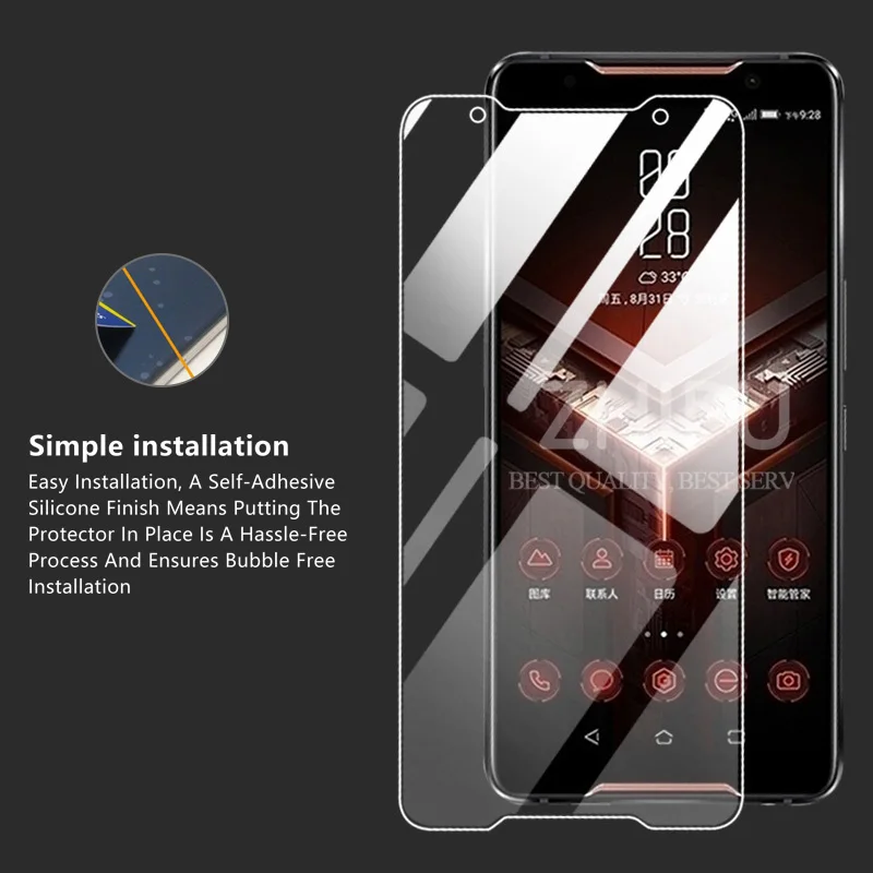 10 шт./лот закаленное стекло для ASUS ROG Phone ZS600KL Защитное экрана 9H пленка | Мобильные