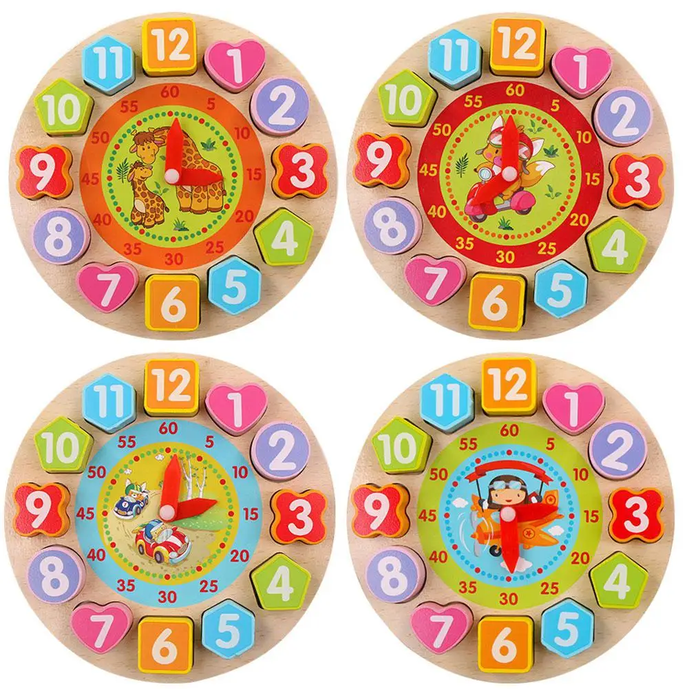 TPFOCUS деревянные часы пазл игрушка когнитивные цифровые - Цена: 531,77 руб.