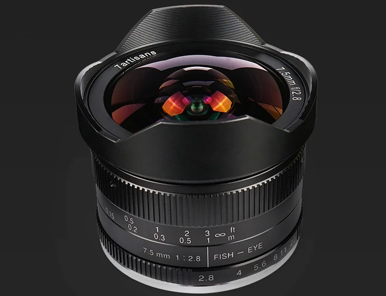 7,5 мм F2.8 рыбий глаз микро объектив M4/3 FX NEX EOSM E зеркальные камеры объектив для Panasonic Olympus sony E порт Fuji FX порт Canon