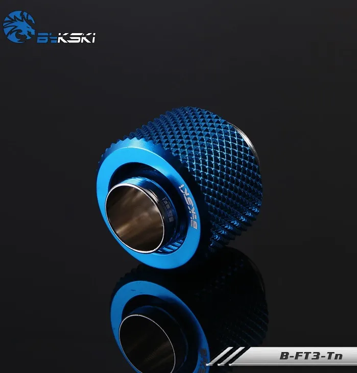 Blue Bykski B-FT3-Tn 3/" ID X 1/2" OD 9,5X12,7 мм мягкие трубы компрессионные фитинги G1/" резьба - Цвет лезвия: Blue