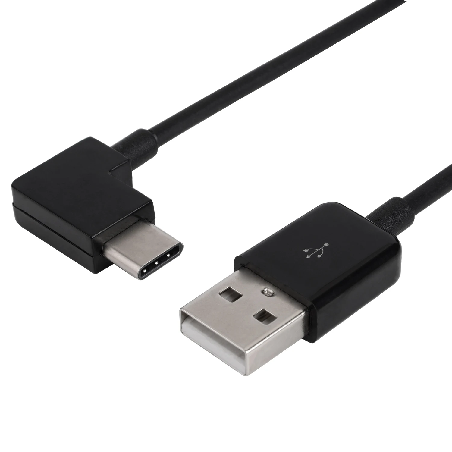 CY 20 см черный под прямым углом Type C USB 2 0 Кабель с разъемом 90 градусов для планшетов