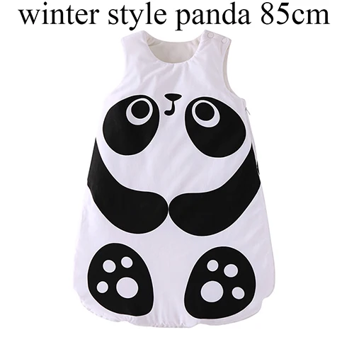 winter panda 85cm Спальный мешок для детей 0-3 лет, 85, 105 см, конверт для новорожденных, лягушка, кошка, собака, рыба, зимний Летний спальный мешок для детей, Акула, для детей - Цвет: winter panda 85cm