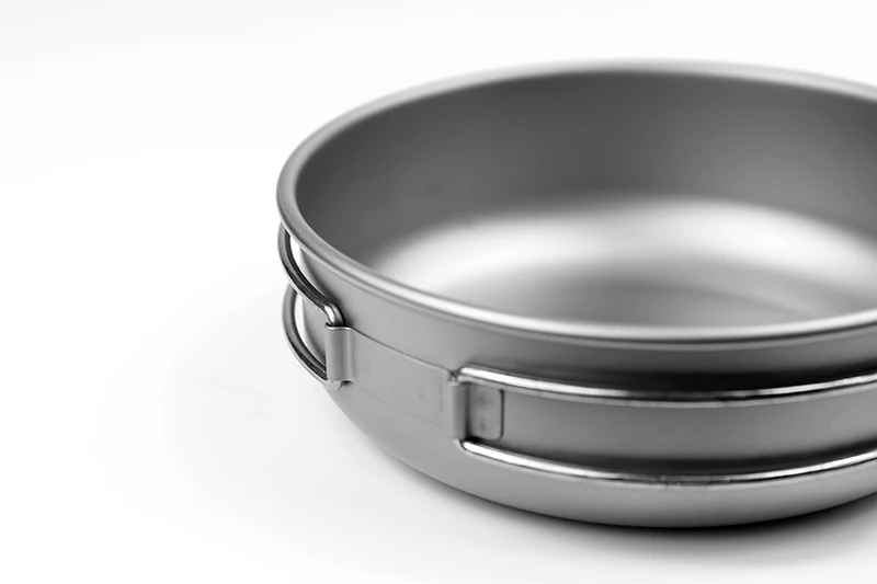 Keith titanium Кемпинг 300 мл-600 мл титановая чаша со складной ручкой миска уличная Посуда Столовые приборы Ti5323-Ti5326