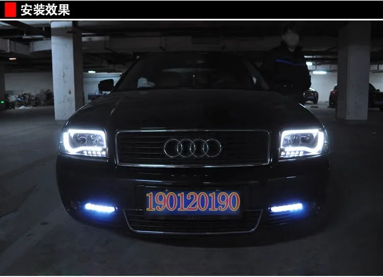 JGD абсолютно стиль для Audi A6 светодиодный налобный фонарь 1997-2004 Биксеноновая фара светодиодный DRL Автомобильные фары