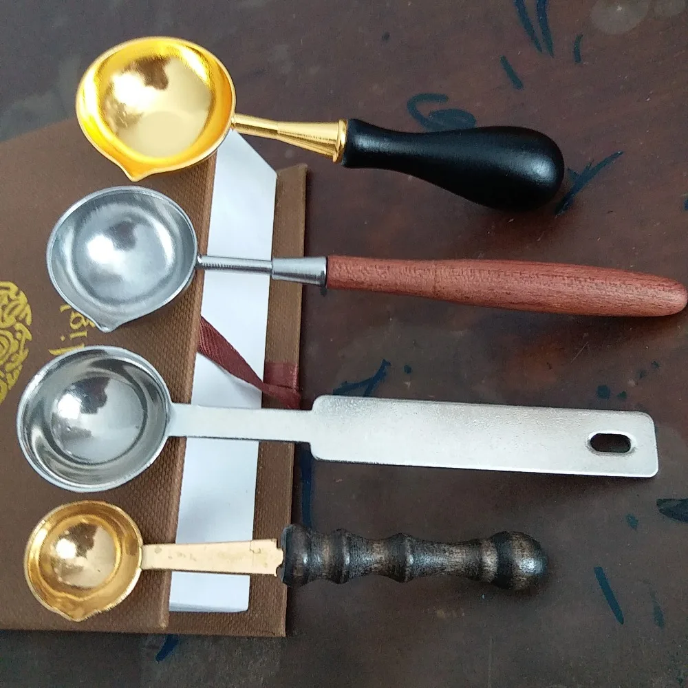 Большая Медная ложка большая для штампов большого размера винтажная латунная с