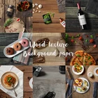 Фоны для фотостудии бумажные доски с текстурой цемента и скалы с текстурой древесины Ностальгический стиль для деликатеса изысканной еды