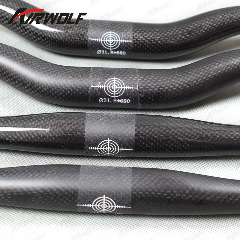 Airwolf mtb руль углеродный 31,8 3K weave велосипед руль углеродный mtb матовая или глянцевая карбоновая пленка руль велосипеда mtb
