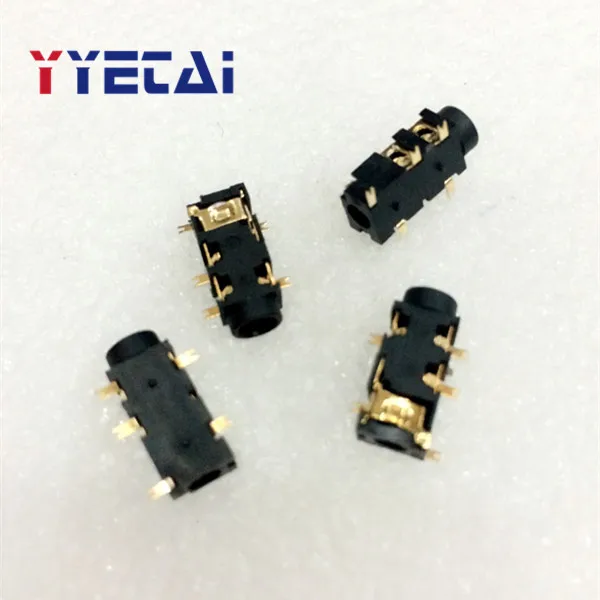 Новинка 3 5 мм розетка для наушников PJ327A с золотым покрытием 5P SMD|smd|smd socket |