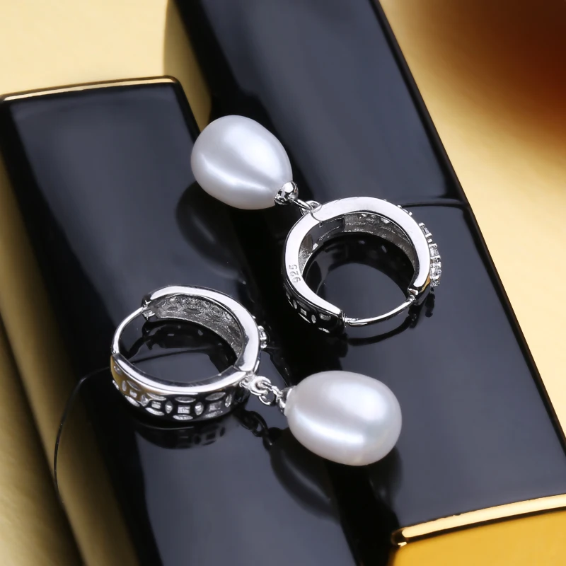 FENASY Новый Ювелирные изделия из жемчуга 925 серебро комплекты украшений для женщин