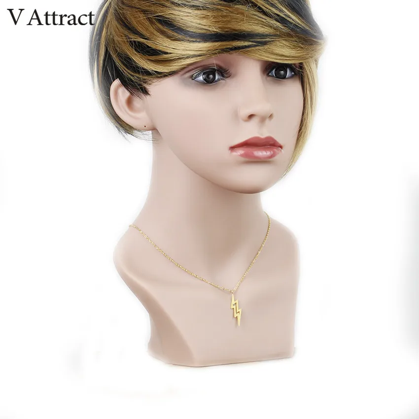 V привлечь Нержавеющая сталь женские Ожерелья для мужчин ювелирных изделий