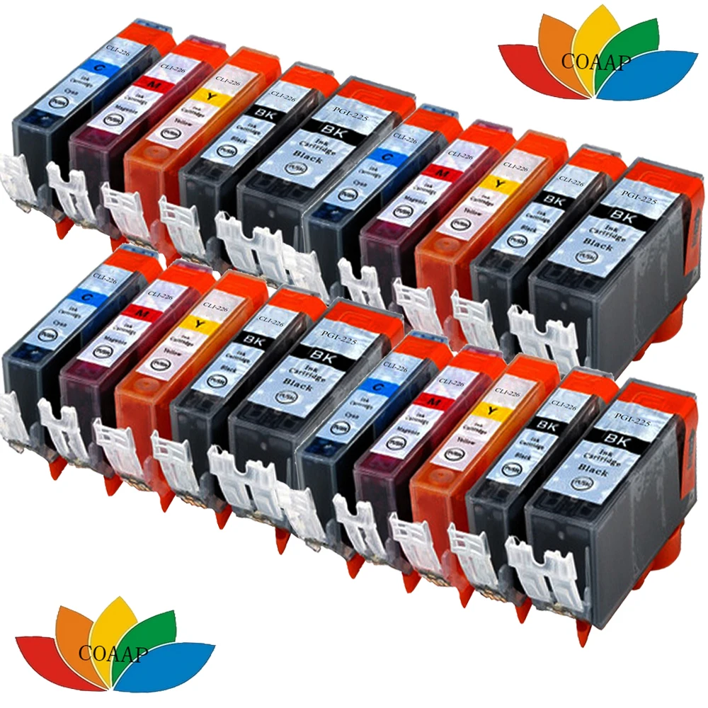 

20x PGI 225 CLI 226 ink cartridge Compatible for canon PIXMA IP4820 IP4920 MG5120 MG5220 MG5320 MG6110 MG6120 MG6220 MG8120