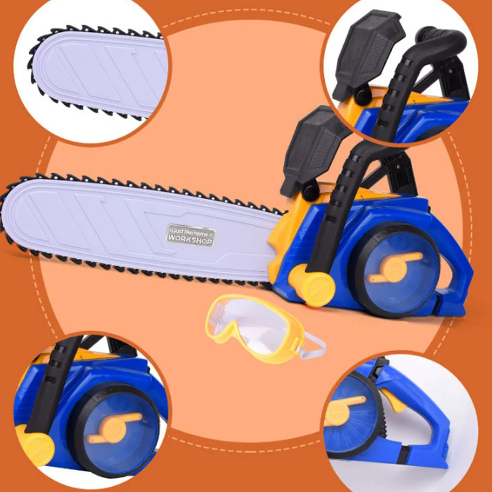 KidsPower цепная пила игровой набор Мальчики ролевые игры игрушка электрическая пила наружный газон инструмент svacuum устройство для очистки цепи пила набор Weeder
