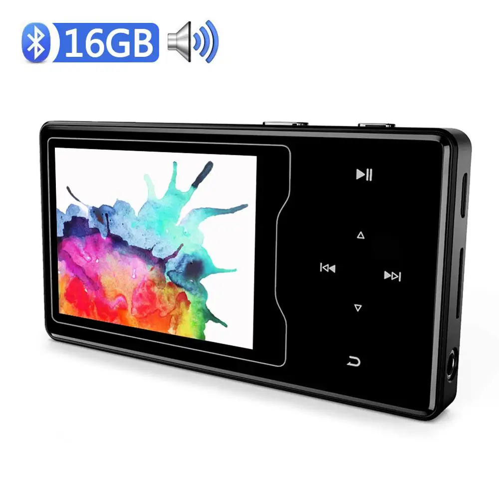 Mp4 плеер Bluetooth 4 2 встроенный динамик 16 ГБ с HD TFT цветным экраном металлический