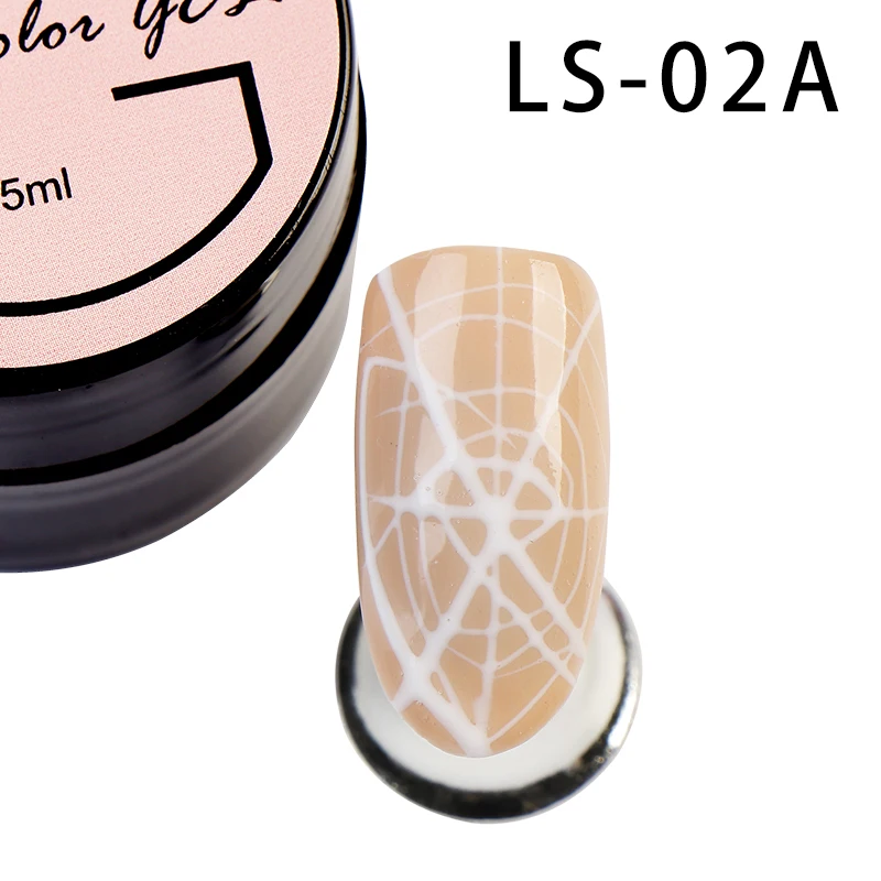 LS-02A Гель-лак для ногтей Girl2girl лак для ногтей Шелковый паук гель УФ-гель для ногтей долговечный блестящий гель высокого качества - Цвет: LS-02A