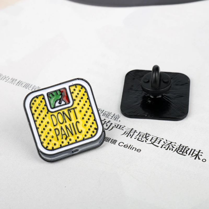 Мультяшные Броши не волнуйтесь розовые и желтые броши для взвешивания тела Милые