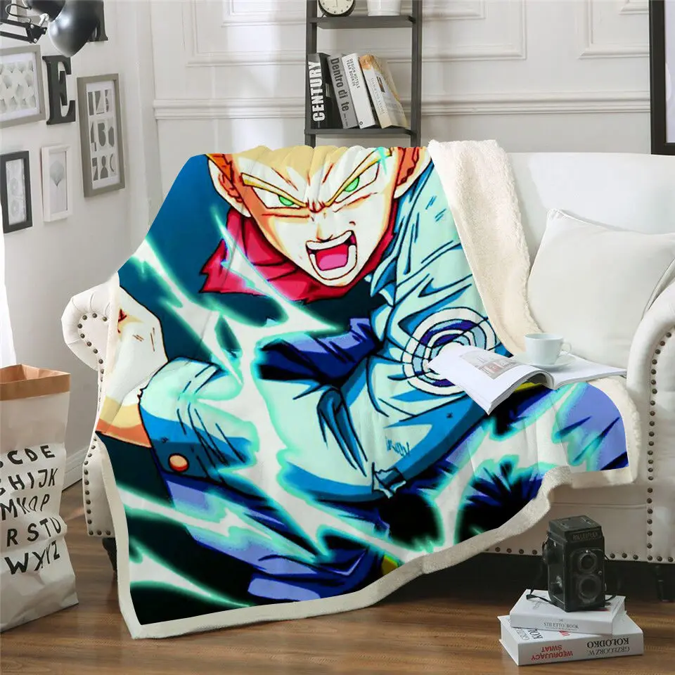 Супер Saiyan пледы одеяло 3D принт забавные мягкие дети аниме Dragon Ball теплое одеяло путешествия бренд пикника Мода Офис взрослых