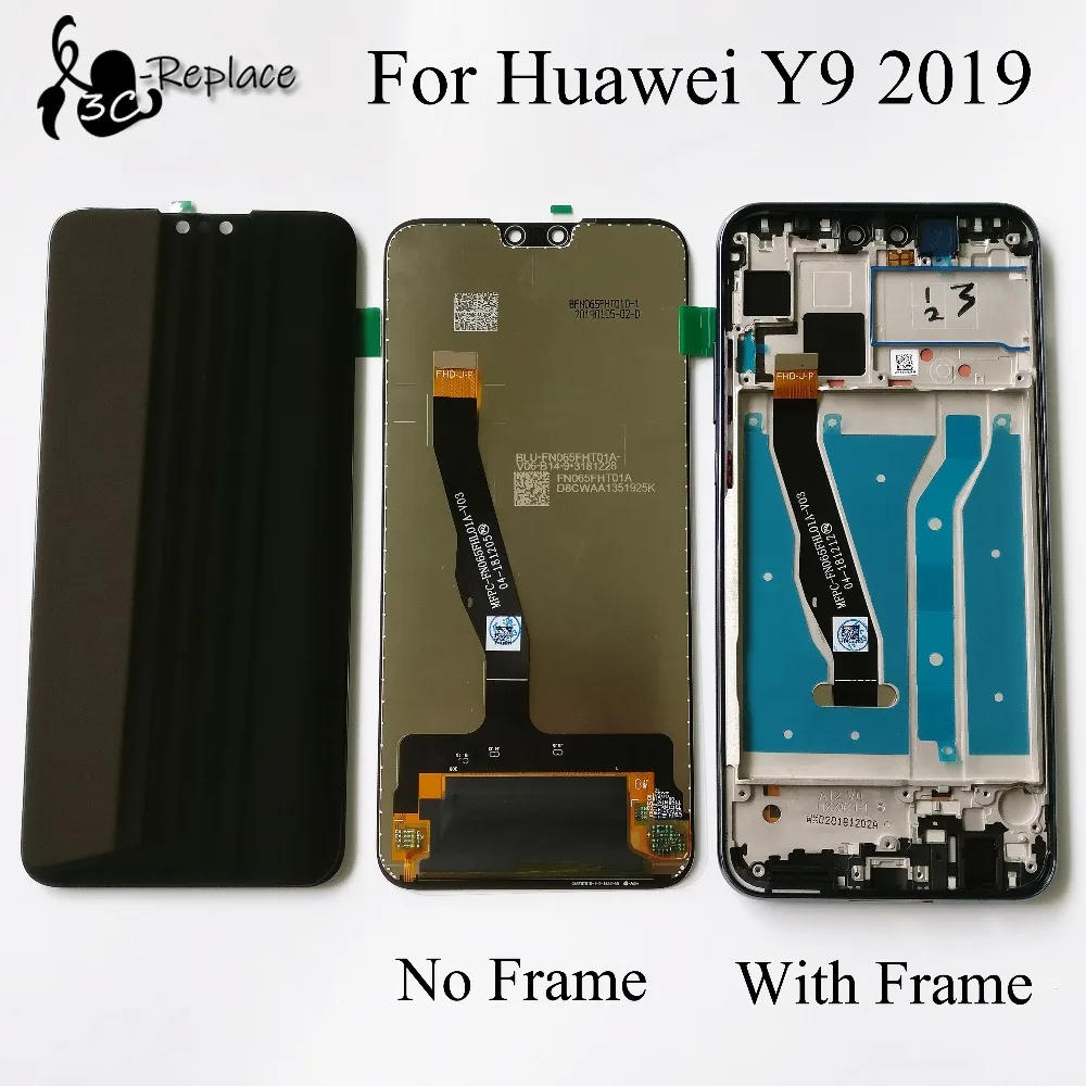 100% протестированный оригинальный 6 5 дюймовый ЖК-дисплей для Huawei Y9 2019 JKM-L21 / Enjoy 9 plus