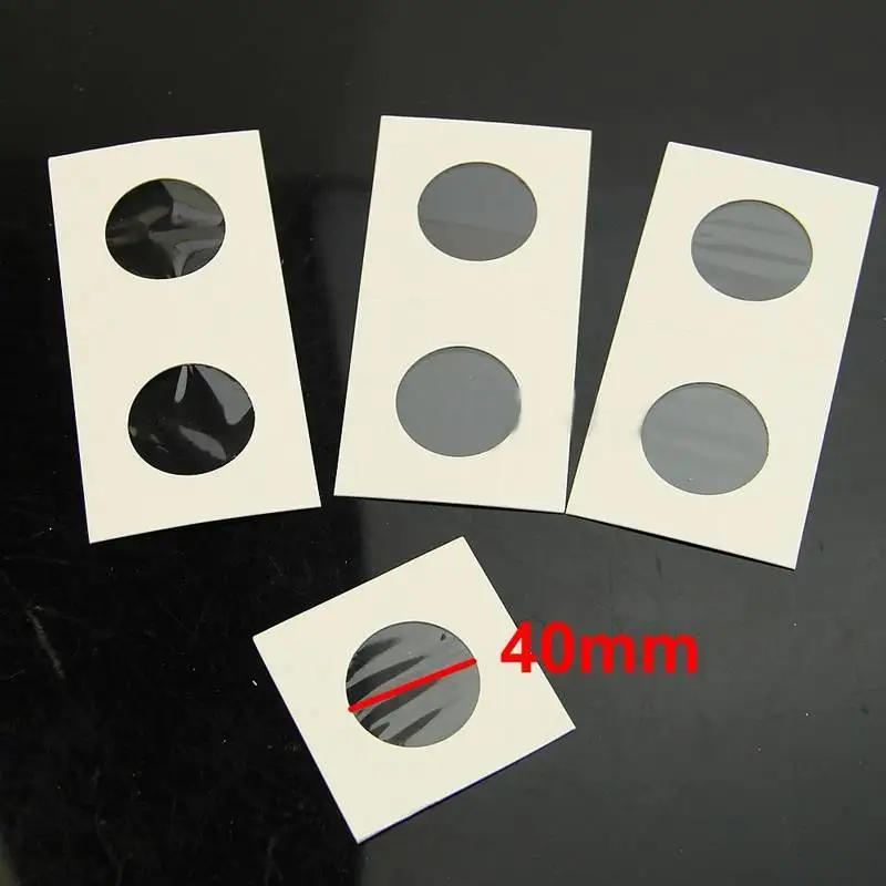 50PCS/1Pack Cardboard Staple Type Coin Mylar Flip Holder Cover Case Currenecy Support Paper Clip | Дом и сад