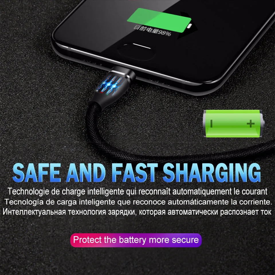 3,0 быстрой зарядки Micro Тип usb C кабель провод для Samsung S8 S9 S10 Xiaomi huawei LG планшетный ПК с системой андроида Microusb USB-C Зарядное устройство
