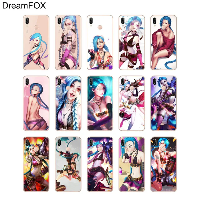 DREAMFOX M246 League Of Legends Jinkesi Мягкий ТПУ силиконовый чехол для huawei Honor 6A 6C 6X 7C 7X8 Lite Pro |
