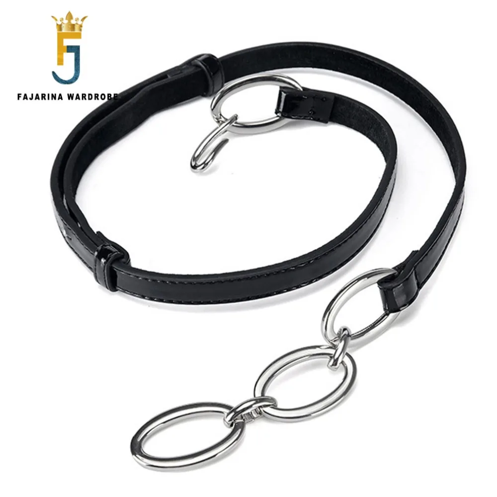 Модные Простые декоративные тонкие женские ремни из воловьей кожи FAJARINA с