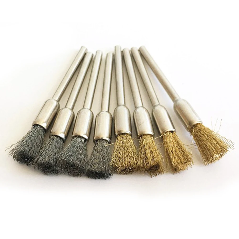 32 шт. проволочные стальные латунные щетки набор полировальных щеток колеса для