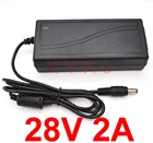 1 шт., адаптер питания высокого качества для охранного оборудования, ЖК-светодиодного освещения, 28 в, 2 А, 5,5x2,5 мм, 56 Вт