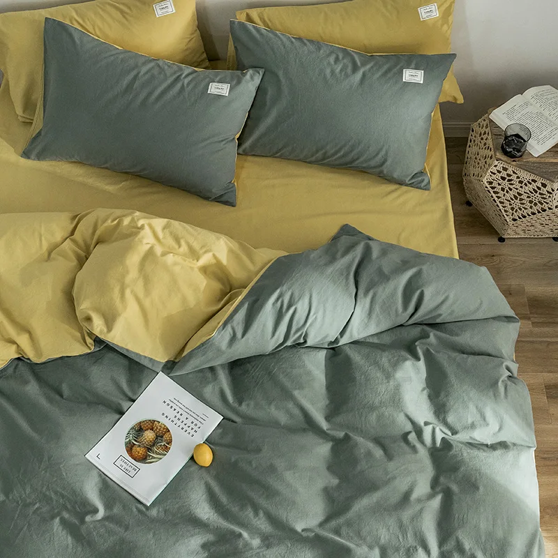 Набор постельного белья в скандинавском стиле из 3 предметов пододеяльник