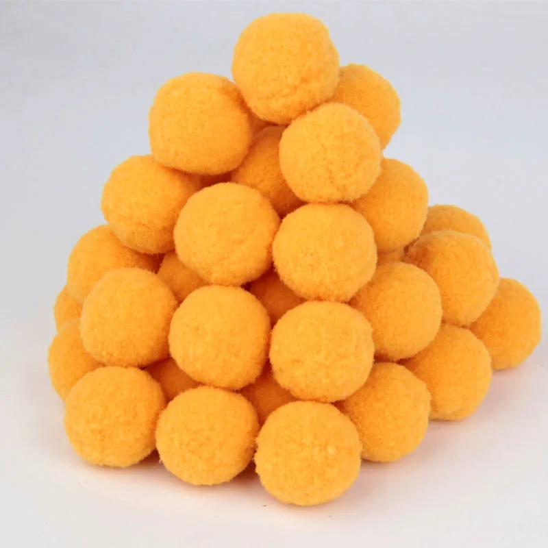 38 orange 30 г(30 шт.) помпон 30 мм смешанный разноцветный DIY мягкие шарики-Помпоны для украшения дома свадьбы для шитья на ткани аксессуары - Цвет: 38 orange