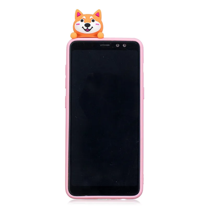 Для samsung Galaxy A6 A8 2018 PU кожаный флип чехол для Coque плюс + крышка 3D кукла игрушечные