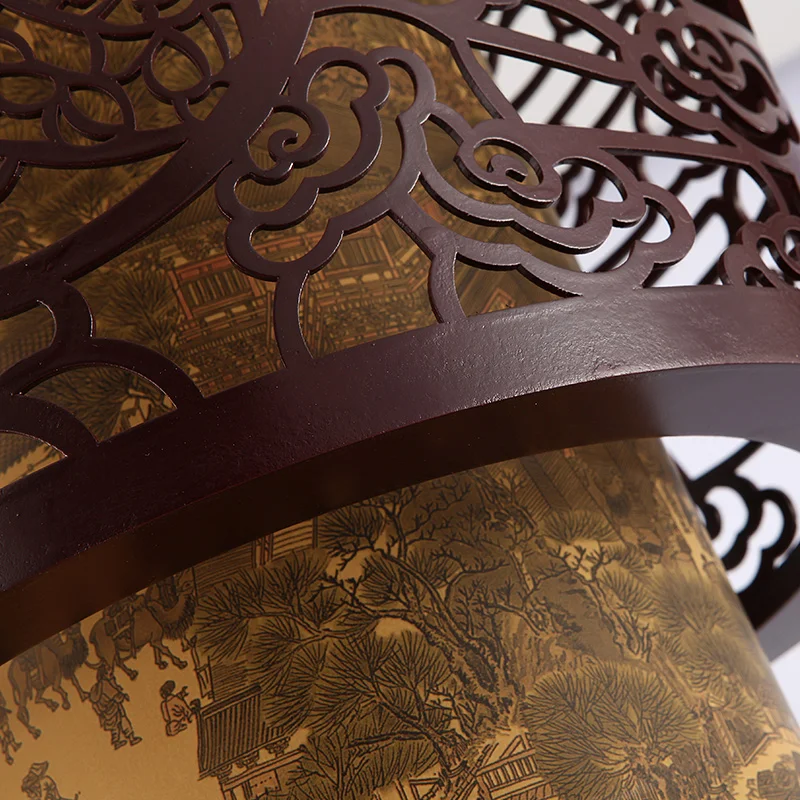 Винтажные деревянные фонари в стиле лофт из овчины с вырезами Китайский