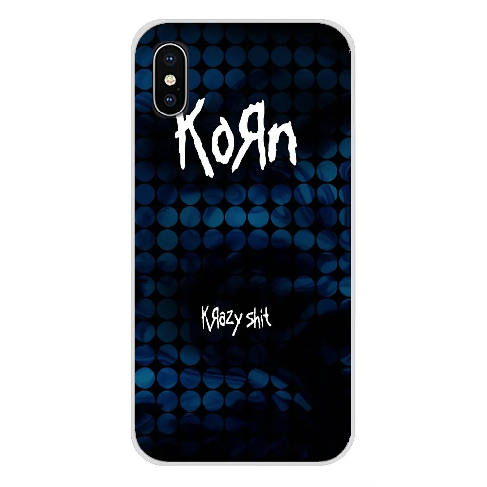 Чехол из силикона для Apple iPhone X XR XS MAX 4 4S 5 5S 5C SE 6 6S 7 8 Plus ipod touch Korn Heavy Metal Rock Band Logo Art |