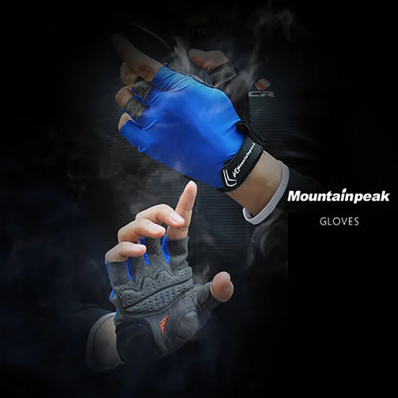 Мужские и женские короткие велосипедные перчатки Mountainpeak дышащие спортивные для