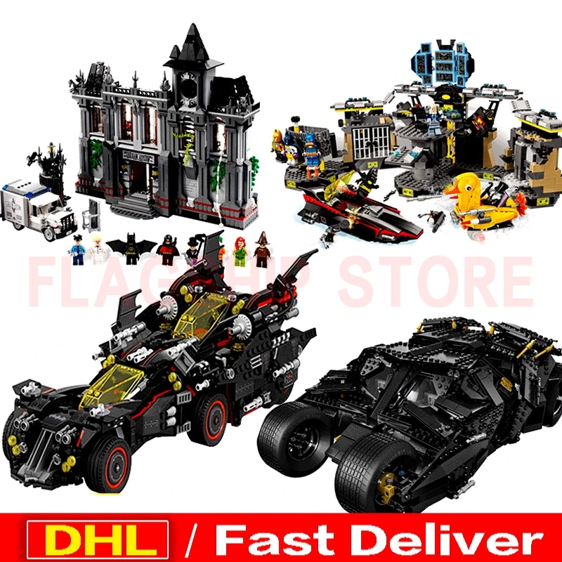 LP 07077 07044 07052 07060 Batcave Break in оригинальные блочные игрушки Marvel Batman Clone 70917 70909 76023