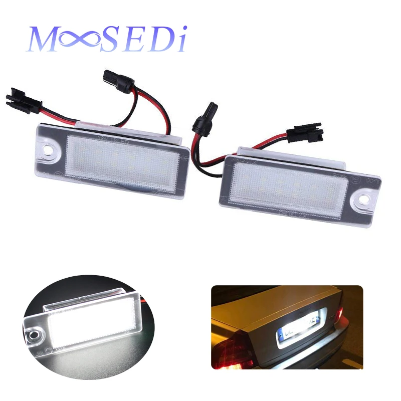 MOOSEDi 2 шт. 6500K Светодиодные лампы номерного знака Для Volvo V70 CX70 S60 S80 XC90 с Canbus без