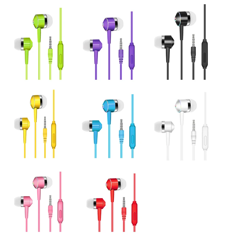 random color Наушники-вкладыши, музыкальные наушники, стерео игровые наушники для мобильного телефона, Универсальные наушники, сабвуфер с пшеницей, аксессуар для гарнитуры - Цвет: random color