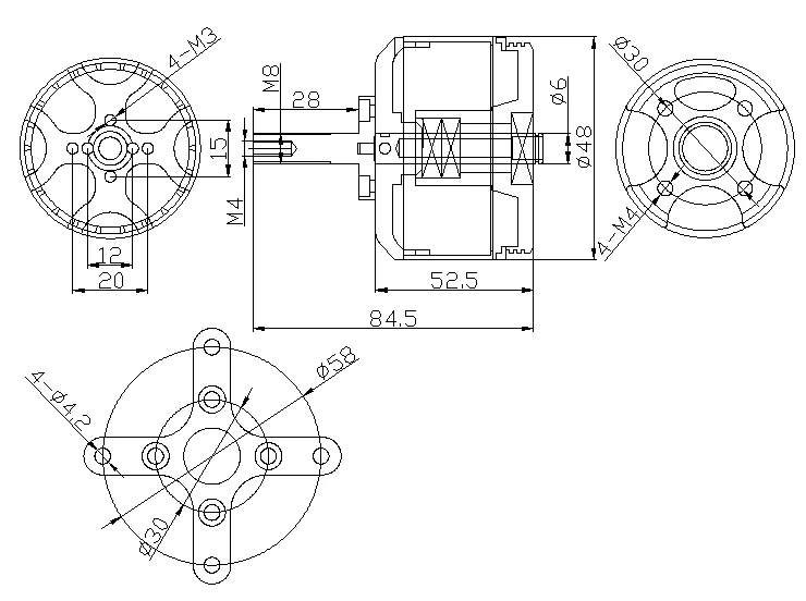 Высокая мощность XS04130 (4850) 400KV 24N22P с бесщеточным двигателем внешним ротором