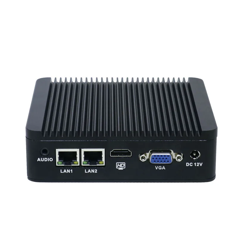 Промышленный безвентиляторный мини-ПК Yanling J1900 Quad Core Vga Hd Dual Lan Mini Pc Linux Os