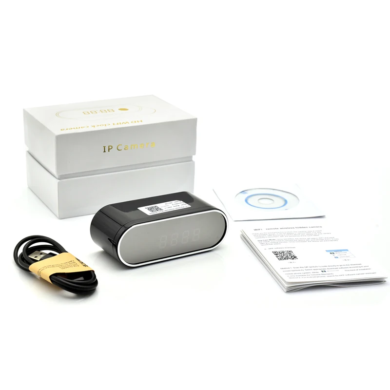 Wistino 1080P wifi камера няня камера Черная P2P IP часы безопасности IOS Android Обнаружение движения домашняя беспроводная камера безопасности