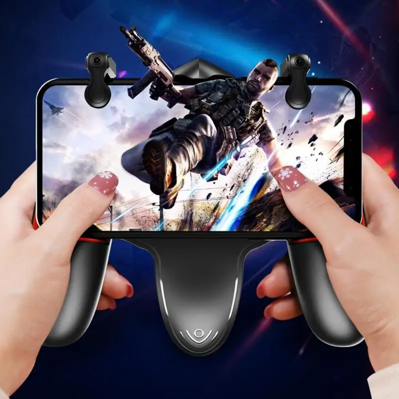 JS26 Pulse Moible контроллер PUBG геймпад Бесплатный огонь L1 R1 Кнопка триггера джойстик PUBG физическая помощь для iPhone Android телефон