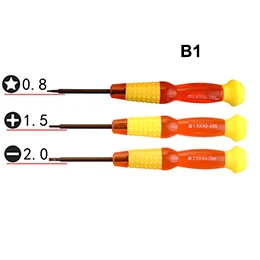 FI-22-B1-3Pcs Y-тип Y0.6 Y2.0 пятизвездочная 0,8 1,2 Phillips шлицевая отвертка для iPhone 4S 5S 6S 7 телефон ПК инструмент для ремонта - Цвет: FI-22-B1-3Pcs