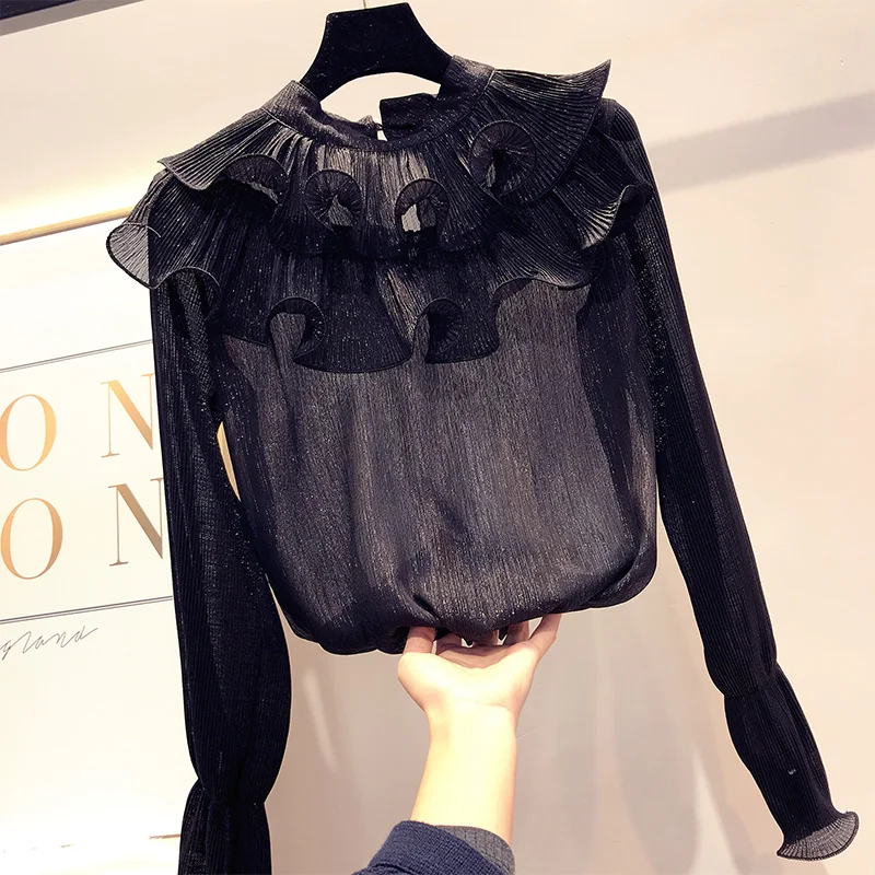 Новинка 2019 года женские футболки топы с длинными рукавами модная женская одежда